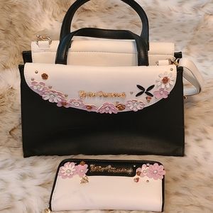 Betsey Johnson Handbag & Wallet Set